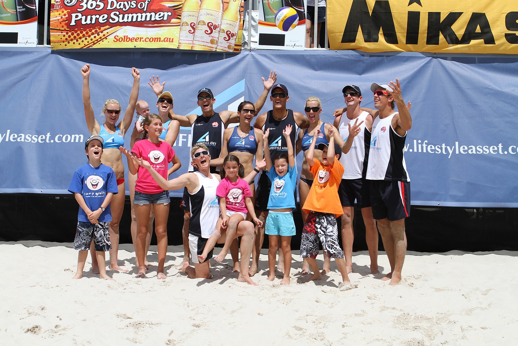 camp quality kids with athletes